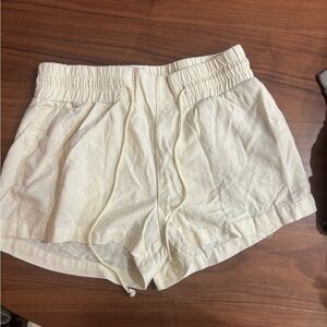 Vanilla Star High Waist Cream Shorts